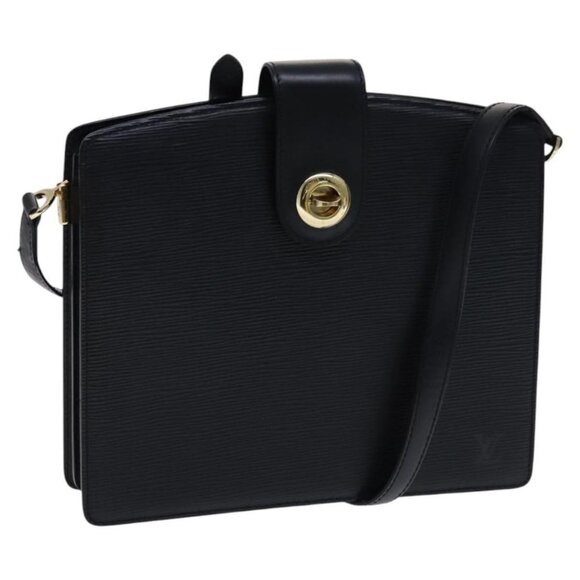 LOUIS VUITTON Epi Capuchin Shoulder Bag Black M52342 LV Auth BD1846 - Picture 1 of 16